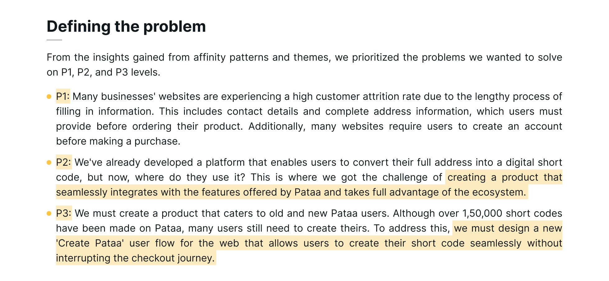 Case study - Pataa Express UPI Checkout